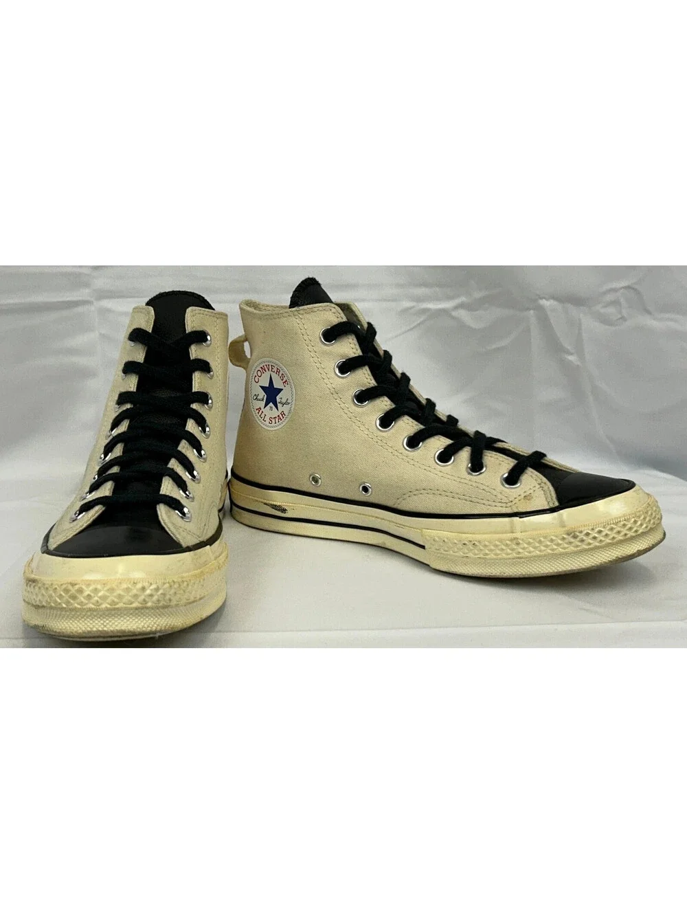 Converse Chuck 70 Hi Fear of God Essentials Ivory Black Men's 10.5 167955C Shoes